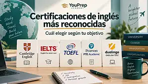 Certificaciones de inglés más reconocidas: Cambridge, IELTS, TOEFL, PTE y Duolingo